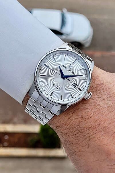Daniel Klein Silver Renk 24 Ay Garantili Paslanmaz Full Çelik Kasa Erkek Kol ...