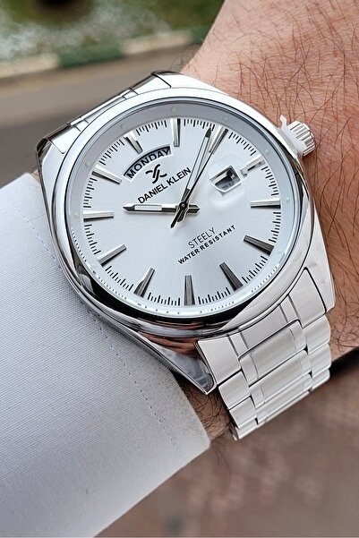 Daniel Klein Gray Color Adjustable Cord 44 mm Steel Case Men's Wristwatch