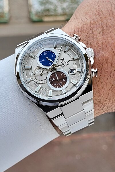 Daniel Klein Silver Color Gift Packaged Inner Indicators Active Men's Wristwatch