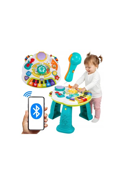 Smart Vibe Masuta Interactiva 2in1, Kids Melody, Multifunctionala, cu Activit...