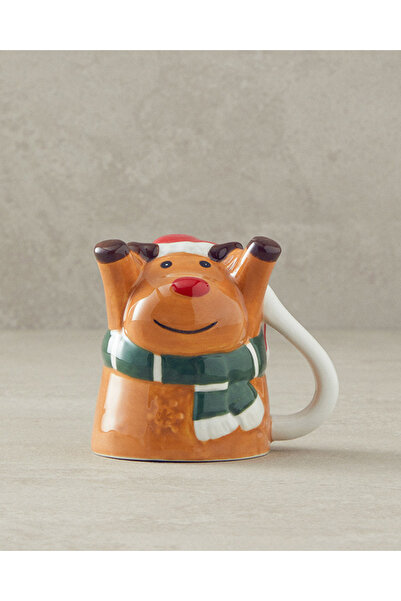 English Home Baby Deer Dolomite Christmas Mug 70 ml Brown
