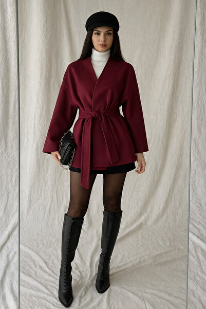 LACASE Cardigan/jachetă din cașmir cu model confortabil cu detaliu de legare ...