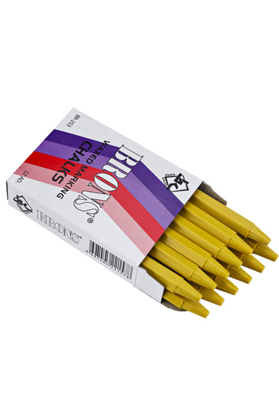 Genel Markalar Tebeşir Yuvarlak Yağlı Sarı 12 Lİ BR-253