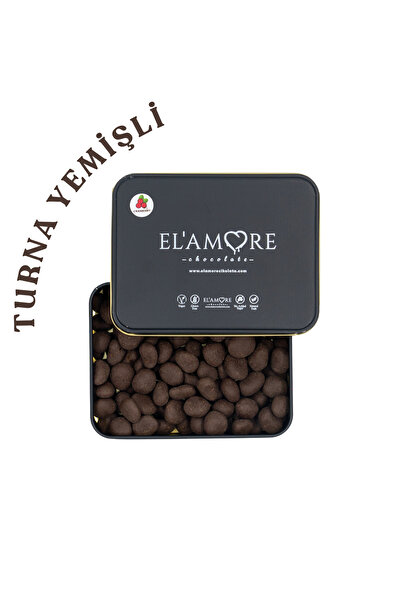 Elamore Şeker İlavesiz, Glütensiz, Vegan Turna Yemişli Bitter Çikolata - Küçü...