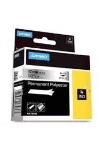 Dymo 18486 RhinoPRO Σταθερή Ταινία Πολυεστέρα 12mmx5.5m Μεταλλικό Γκρι-Μαύρο