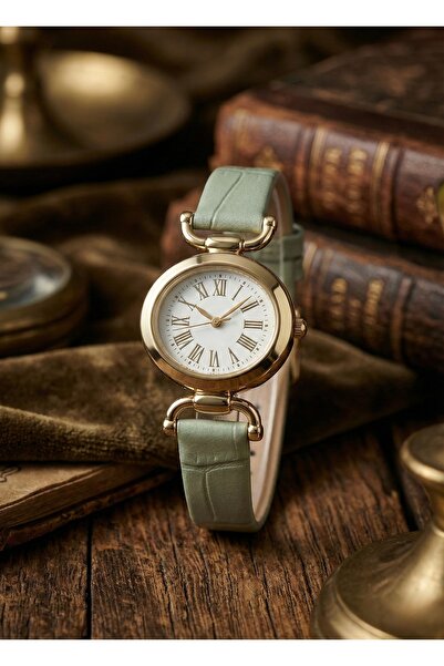 LUNA Eyewear Deri Kordonlu Minimal Vintage Paslanmaz Kararmaz 1 Atm Kutu ve P...