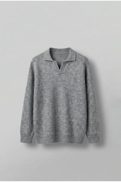 ablukaonline سترة رمادية كبيرة الحجم للرجال