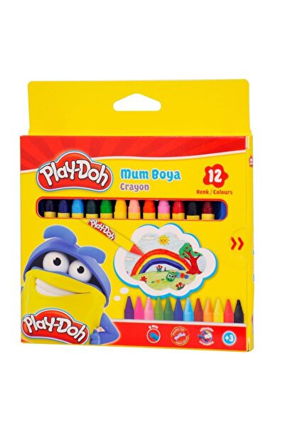 Play Doh 12 Renk Crayon Mum Boya Silinebilir Cr004