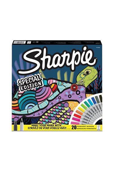 Sharpie Markör Permanent Fine 20 Li Kaplumbağa