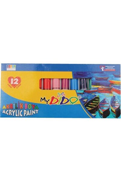Genel Markalar Akrilik Boya Set 12 Renk 9 ML Tüp MY14