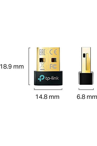 TP-LINK UB500 | Bluetooth 5.3 Nano USB Adaptör | Ultra Kompakt Tasarım | Windows 11/10/8.1/7 Uyumlu