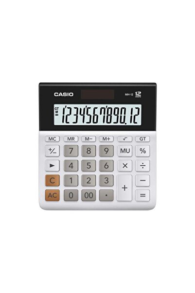 Casio MH-12-WE 12 Hane Masa Üstü Hesap Makinesi