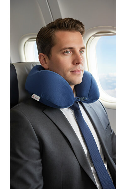 VİSCOHAPPY Ortopedik Profesyonel %100 Visco Seyahat Yastığı Ergonomik (PARLEM...