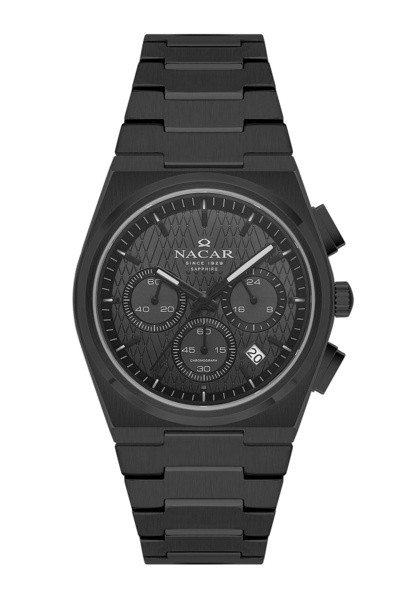 Nacar Sapphire Glass Sport Black Men's Wristwatch Nc41- 299795 -Bgm