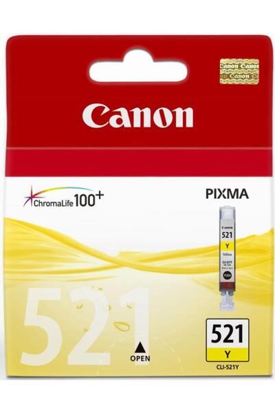 Canon CLI-521Y Yellow Sarı Mürekkep Kartuş MP260-540-550-560-620-630 MX860-870