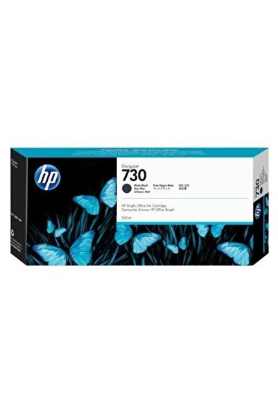 HP 730 Matte Black Mat Siyah 300 Ml Plotter Kartuşu P2V71A