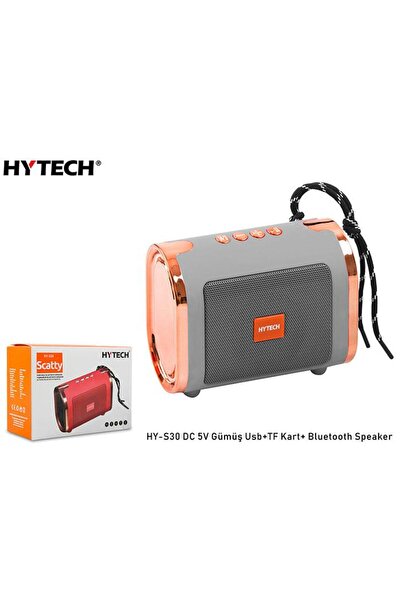 Hytech HY-S30 DC 5V Bluetooth Speaker Gümüş Usb+TF Kart+