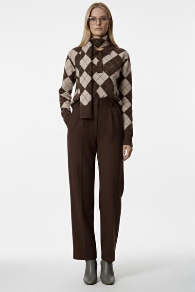 Cockatoo Pulover Alya gri pentru femei, cu model melanj, amestec de lână