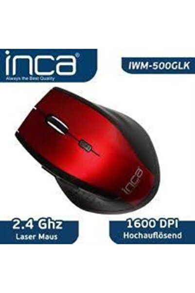 Inca IVM-500glk Kırmızı Kablosuz Mouse 1600dpı