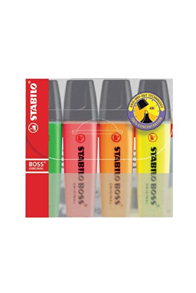 Stabilo Fosforlu Kalem Boss Orj 4 Lü 70/4