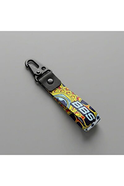 Duftpalm سلسلة مفاتيح للدراجة النارية من القماش بتصميم BBS