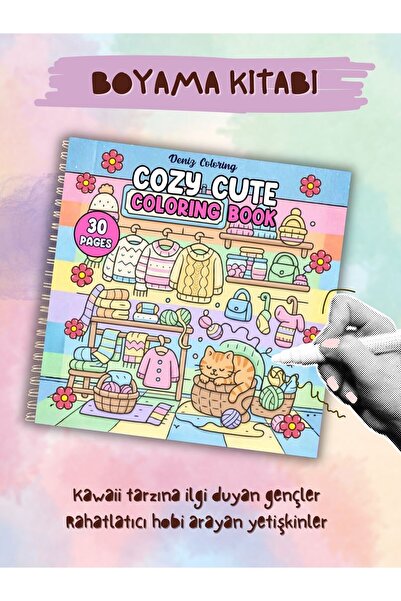 deniz9 Cozy Cute Boyamak Kitap
