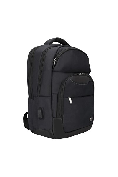 PLM Monza-Usb Black 15.6 Notebook Backpack