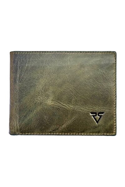 Rich Smith Classical Gerçek Deri Erkek Cüzdan 3913 Bulutlu Yeşil