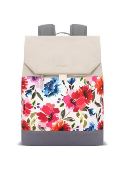 Mack Mce-1306 14.1\" Zen Eco Daily Backpack Beige Floral