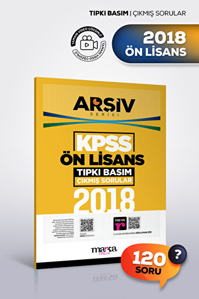 Marka Yayınları 2018 KPSS ÖN LİSANS Tıpkı Basım Çıkmış Sorular | Video Çözümlü