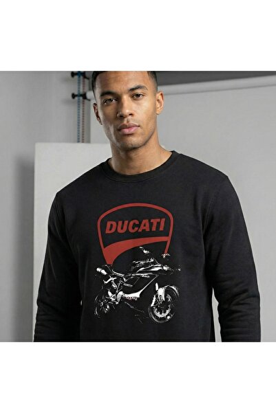 Arwen Fashion سويت شيرت دوكاتي 848 إيفو أسود أسود