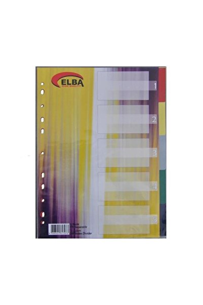 Bafix Separator 5 Color Plastic A4