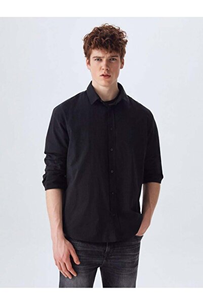 Ltb DOROLI Keten Erkek Kısa Kol Gömlek 12244917325008