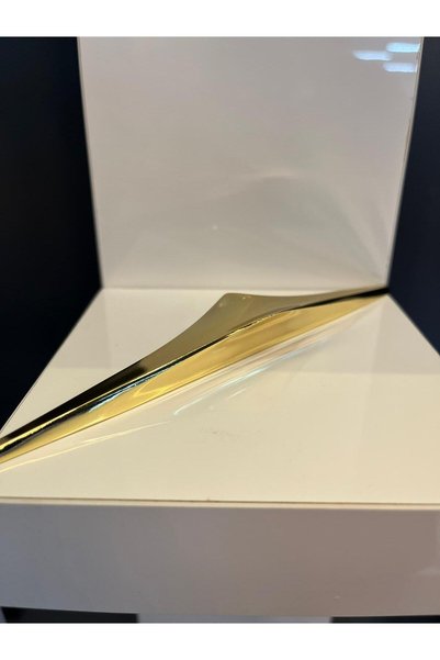 Taşkın Aksesuar Olivine Metal Handle Gold 192mm Cabinet Door Modern Drawer Furniture Handle Tv Unit Bedside Table Gold