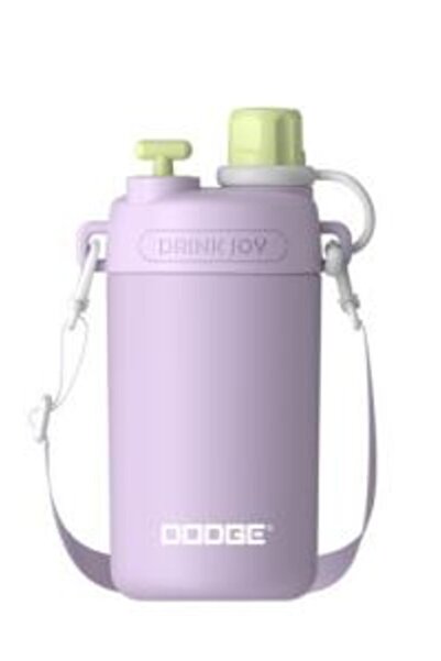 DODGE DB-23694 580ml Askılı Pipetli Mor Çelik Matara