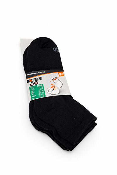 Decathlon 3 çift rs 500 artengo orta konç çorap