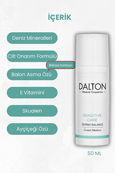 DALTON MARİNE COSMETİCS Hassas Alerjik Ciltler Için Yatıştırıcı Ve Bariyer Gü...