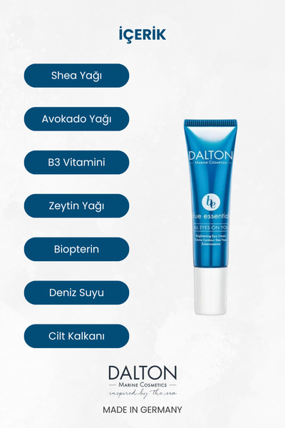DALTON MARİNE COSMETİCS Tüm Ciltler Için Mavi Işık Göz Altı Morluk Ve Torbala...