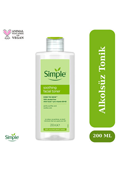 Simple Kind to Skin Alkolsüz ve Papatya Özlü Yatıştırıcı pH Dengeleyici Yüz T...