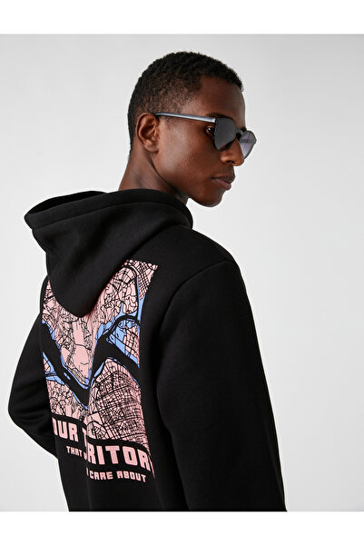 Koton Übergroßes bedrucktes Sweatshirt