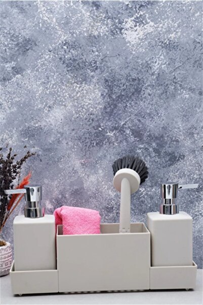 AROW موزع صابون سائل أكريليك من Meliore مكون من 4 قطع موزع صابون للمطبخ (منشف...