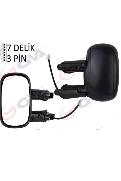 İthal Fiat Doblo 00>10 İçin Dış Dikiz Aynası Sol Elektrikli Astarlı Konveks 7...