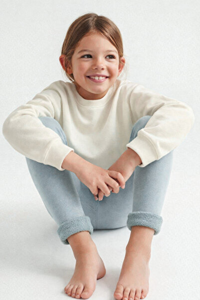 Katia&Bony Детски чорапогащник с хавлия отвътре Светло ментово