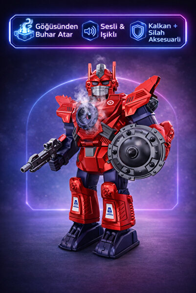 YILDIRIM OYUNCAK Pilli Sesli Işıklı ve Müzikli Buhar Çıkartan Hareketli Pilli...