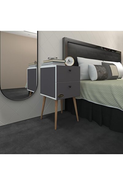 Kenzlife komodin hanami gri 74*39*39 komidin ahşap ayaklı kitaplık ayakkabılı...