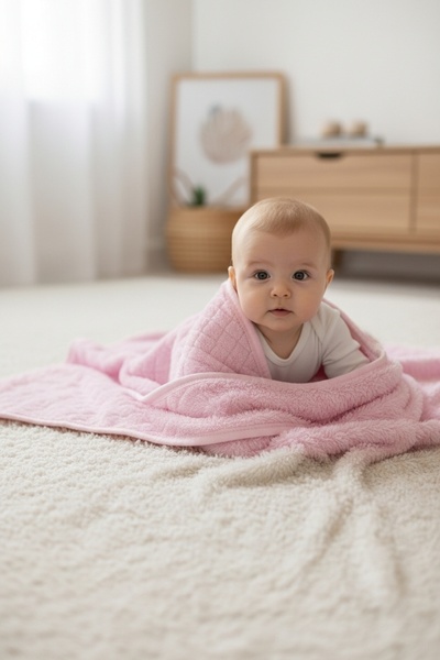 Story Baby Baklava Jakarlı Welsoft Bebek Battaniyesi 90 X 90 cm