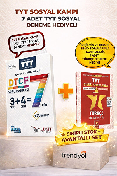 3D Yayınları Limit Yayınları Tyt Sosyal KAMPI Seçilmiş Ve Çıkmış Sorularla 7 ...