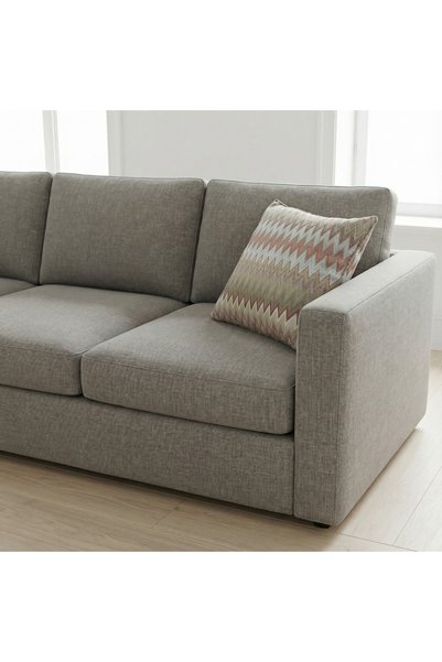 pufftable Zigzag Pattern Avant-Garde Throw Pillow Cover 45*45 Shiny Woven Fabric Luxury Series