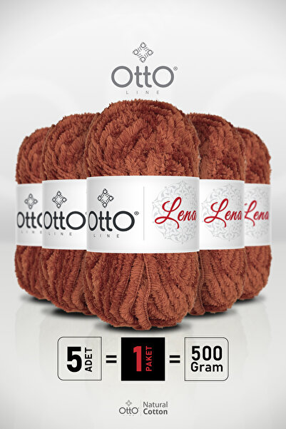 Otto Lena - Cinnamon - 5 Pack - 100Gr/75M - Foxfur Fur Yarn