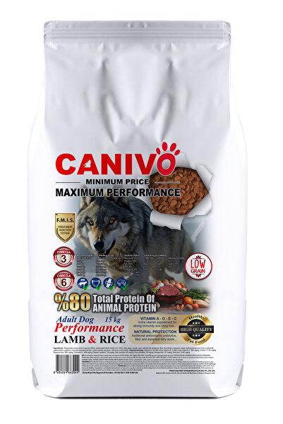 Canivo High Energy Kuzulu Yetişkin Köpek Maması 15 Kg
